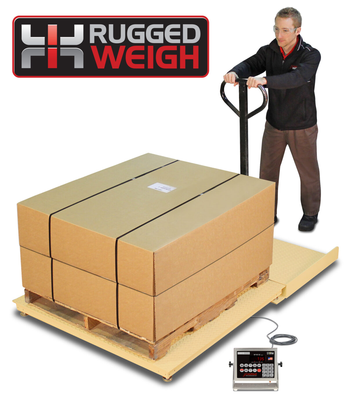 Balanza de Plataforma RuggedWeigh Económica